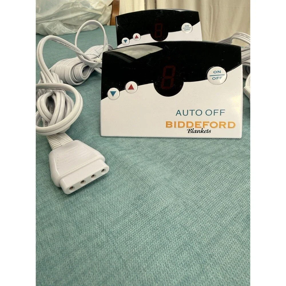 New Biddeford TC12B0-D Electric Heating Blanket 4 Prong Controller Lot Of 2